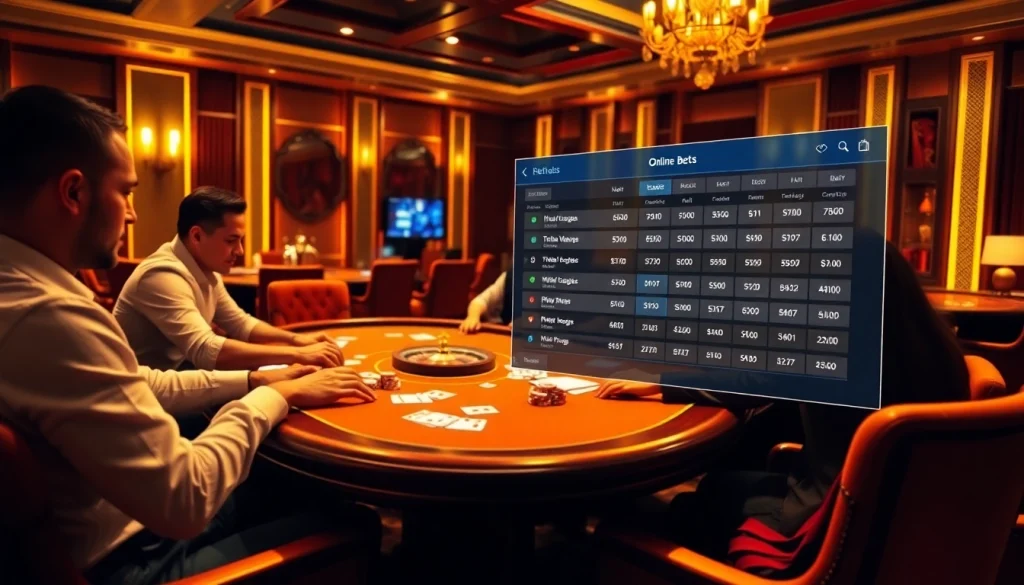 Engaging poker game at a luxury casino featuring elements from https://kjc.uk.com/.