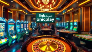 Experience the thrill of online gambling with link alternatif onicplay showcased on digital interfaces.