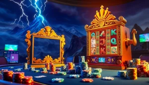 Rasakan kegembiraan permainan slot Olympus dengan visual kasino yang hidup dan elemen mitologi Yunani.