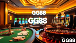 Experience thrilling gameplay at GG88 biz with vibrant casino tables and slot machines.