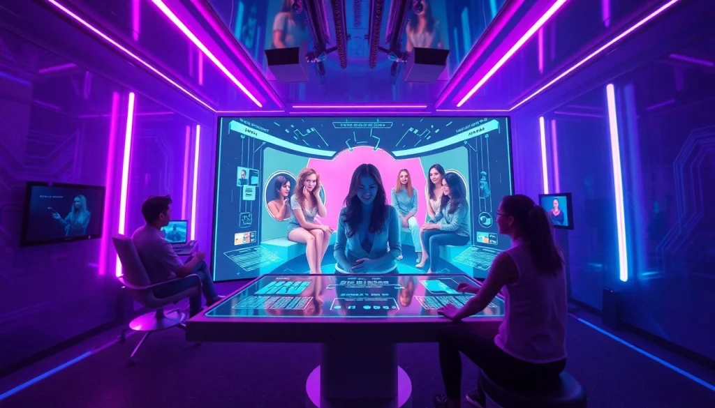 Explore innovative sex games ai featuring vibrant futuristic environments and customizable avatars.