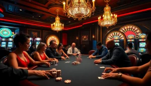 Experience thrilling high-stakes poker gameplay in a luxurious casino setting linked to hidden wiki 2026.