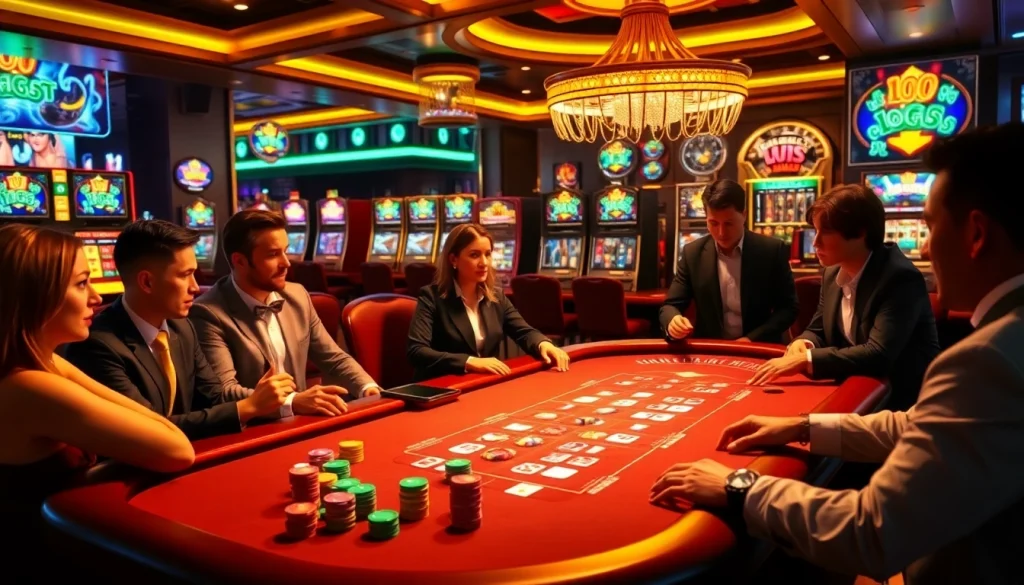 High-stakes poker action at sc88.archi with vibrant chips and professional dealer.