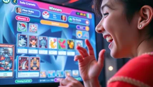 オンラインオリパ 無料の興奮を体感できる、オンラインカードゲーム体験の魅力的なシーン。