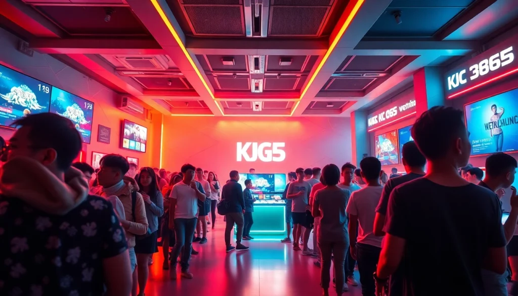 KJC 365 entertainment center in Vietnam, showcasing lively activities and modern decor.