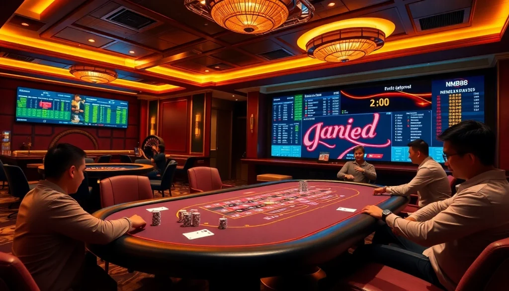 The excitement of winning at the poker table with engaging gameplay at https://mm88.vin/ featuring colorful chips and cards.