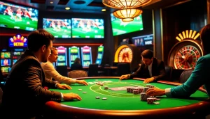 vaoluoitv captures the excitement of online gambling with high-stakes poker action and vibrant casino ambiance.