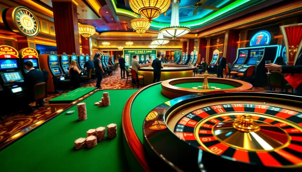 Experience the thrill of high-stakes gambling at https://tt88.fund/ with vibrant casino tables and eager players.