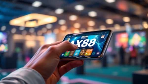 Khám phá trải nghiệm AX88 APK qua giao diện điện thoại thông minh thân thiện với người dùng trong một môi trường chơi game đầy kích thích.