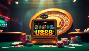 Spin the reels at U888 with vibrant online slots and elegant casino atmosphere.