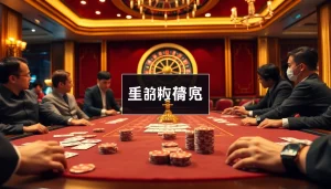 Exciting poker table scene featuring professional players and the keyword "লগইন".