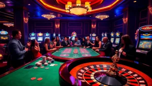 Experience high-stakes gaming at the b52club with luxurious tables and vibrant casino action.