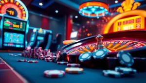 Online gambling scene featuring https://32win.capital/ showcasing casino tables and slot machines for immersive gameplay.