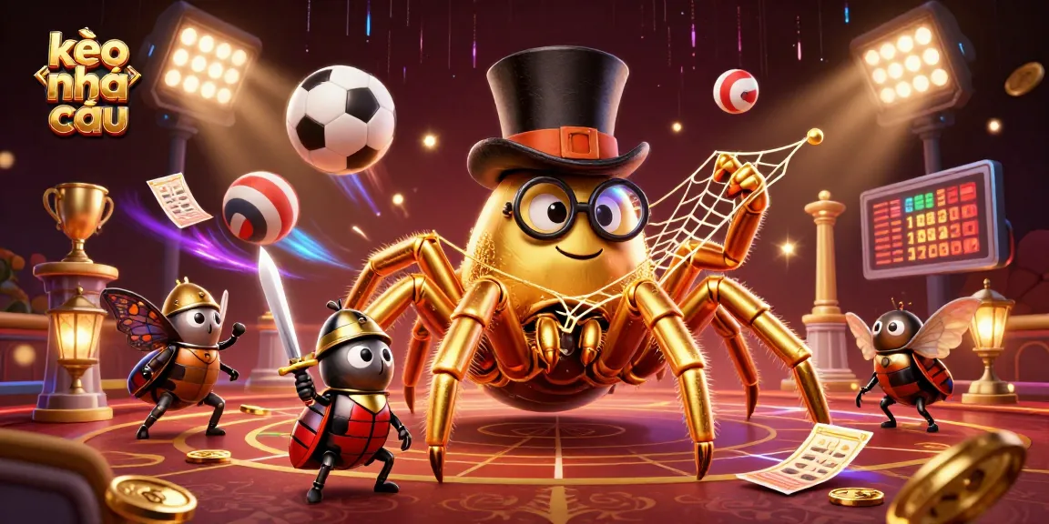 Experience the excitement of kèo nhà cái with dynamic sports actions showcased in a colorful, vibrant scene.