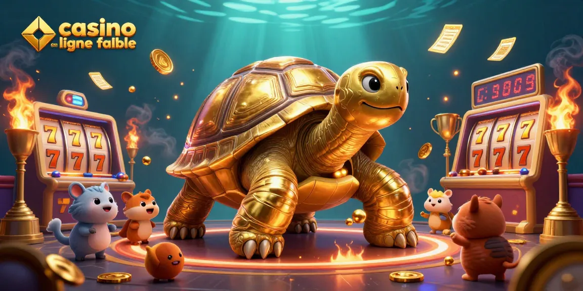 Jouer au casino en ligne fiable avec des jeux scintillants et des éléments de jackpot dans une scène joyeuse.