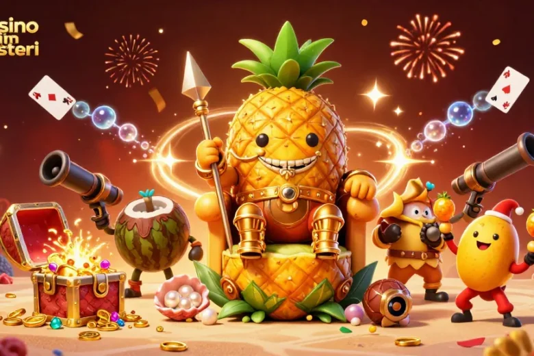 Il casinò online esteri offre divertimento con la scena colorata del re ananas e un ambiente festivo di gioco.