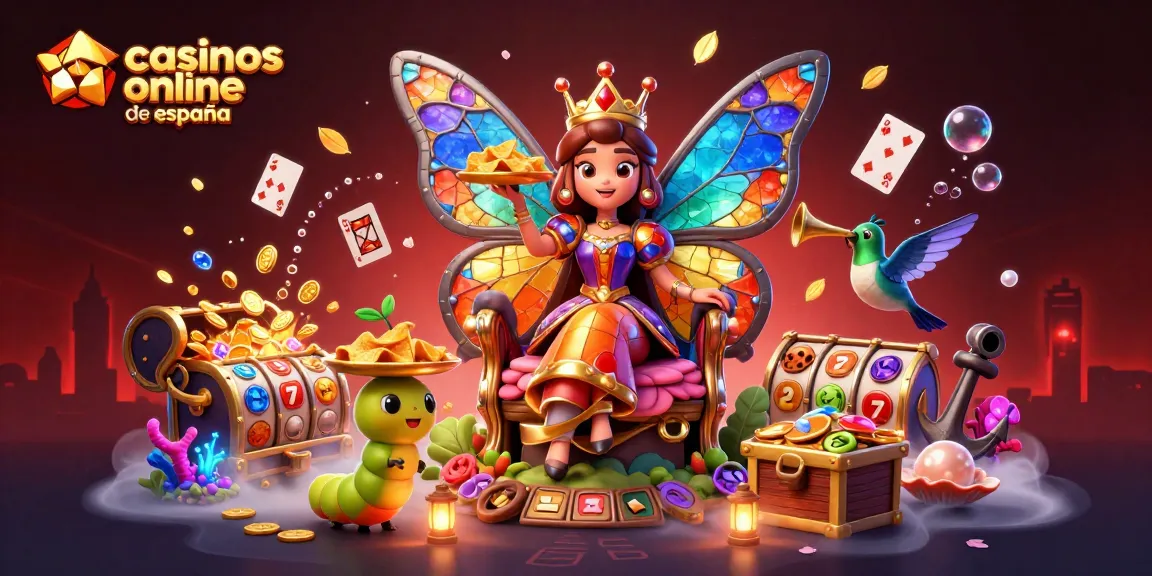Disfruta de la emoción en los casinos online de España con esta ilustración vibrante.