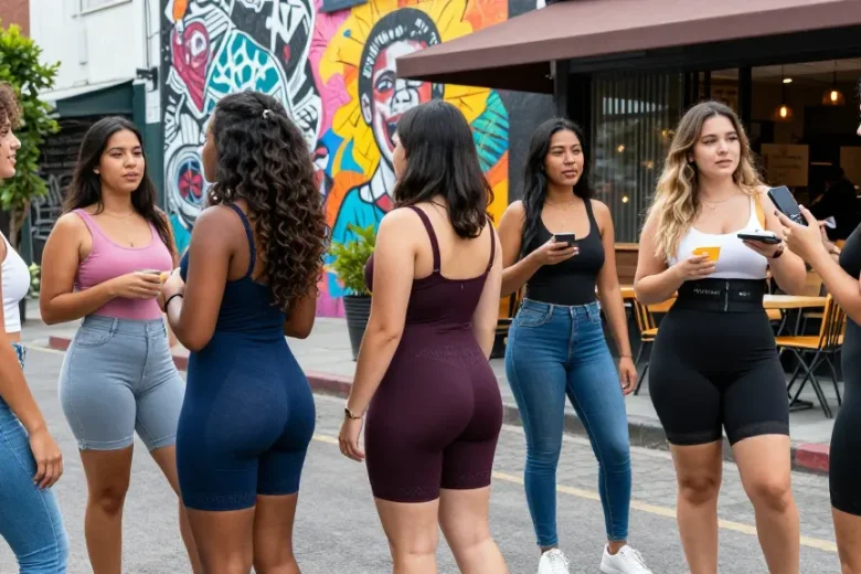 https://colombianshapeweargaless.com koleksi shapewear Kolombia digunakan oleh wanita percaya diri di lingkungan perkotaan.